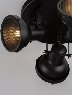 Nova Luce 9624105 RUVI Deckenleuchte 3-flammig Schwarz GU10
