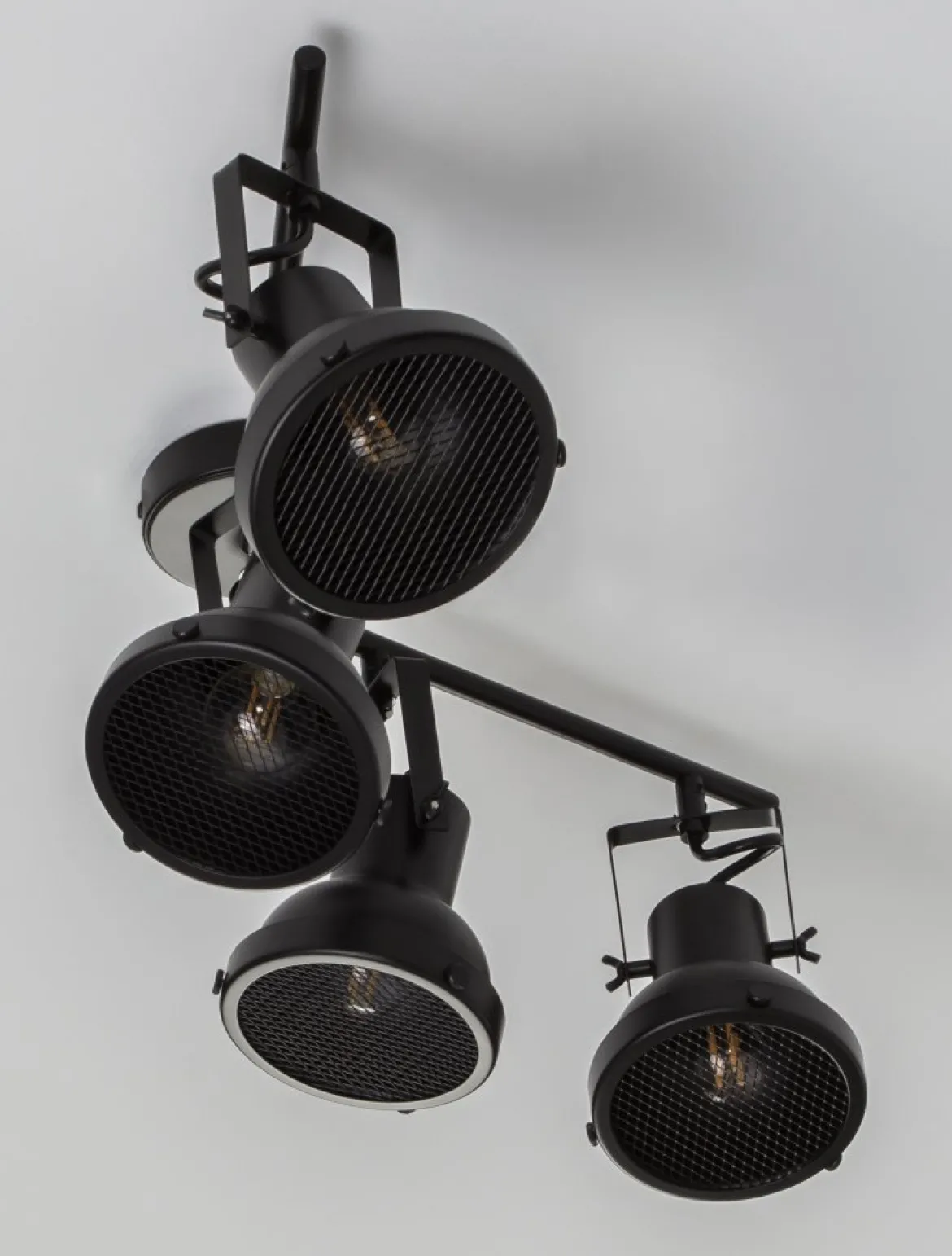 Nova Luce 9624106 RUVI Deckenleuchte 4-flammig Schwarz GU10