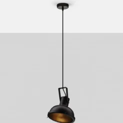 Nova Luce 9624100 RUVI Pendelleuchte 1-flammig Schwarz E27