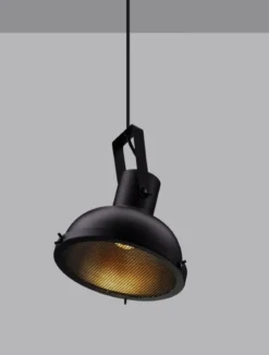 Nova Luce 9624100 RUVI Pendelleuchte 1-flammig Schwarz E27