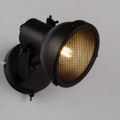 Nova Luce 9624102 RUVI Wandleuchte Schwarz E14