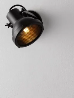 Nova Luce 9624102 RUVI Wandleuchte Schwarz E14