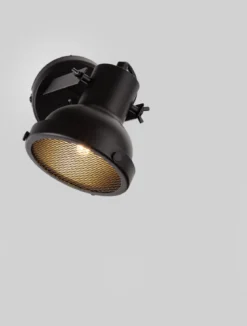 Nova Luce 9624102 RUVI Wandleuchte Schwarz E14