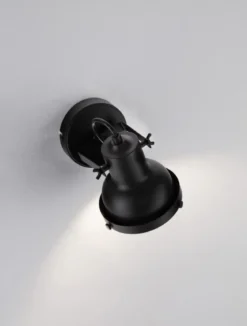 Nova Luce 9624103 RUVI Wandleuchte Schwarz GU10