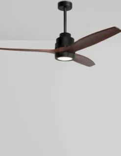Nova Luce 5231401 SABAL LED Ventilator 3000K Schwarz Braun