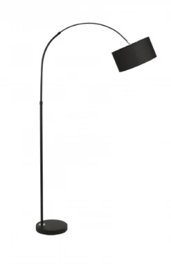 Nova Luce 9401652 SAMA Stehlampe Schwarz E27