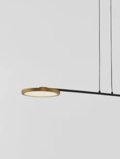 Nova Luce 9695253 SCOPE LED Pendelleuchte 2-flammig 3000K Gold Schwarz dimmbar