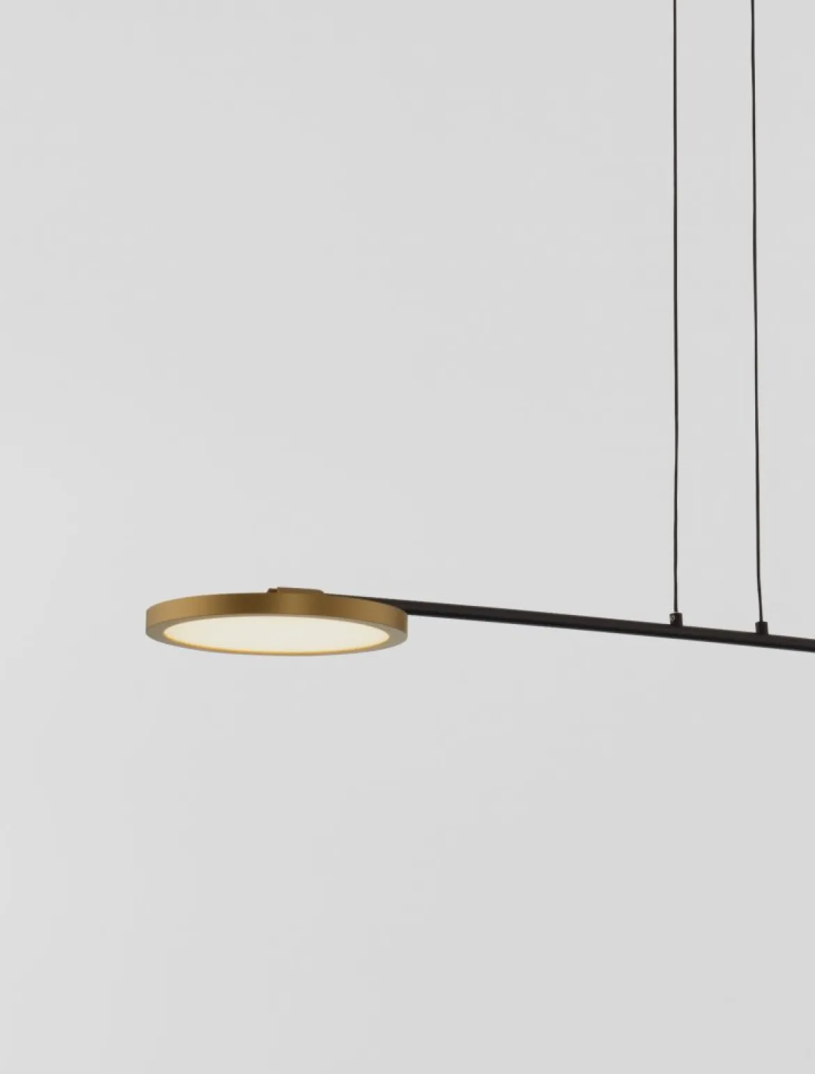 Nova Luce 9695253 SCOPE LED Pendelleuchte 2-flammig 3000K Gold Schwarz dimmbar