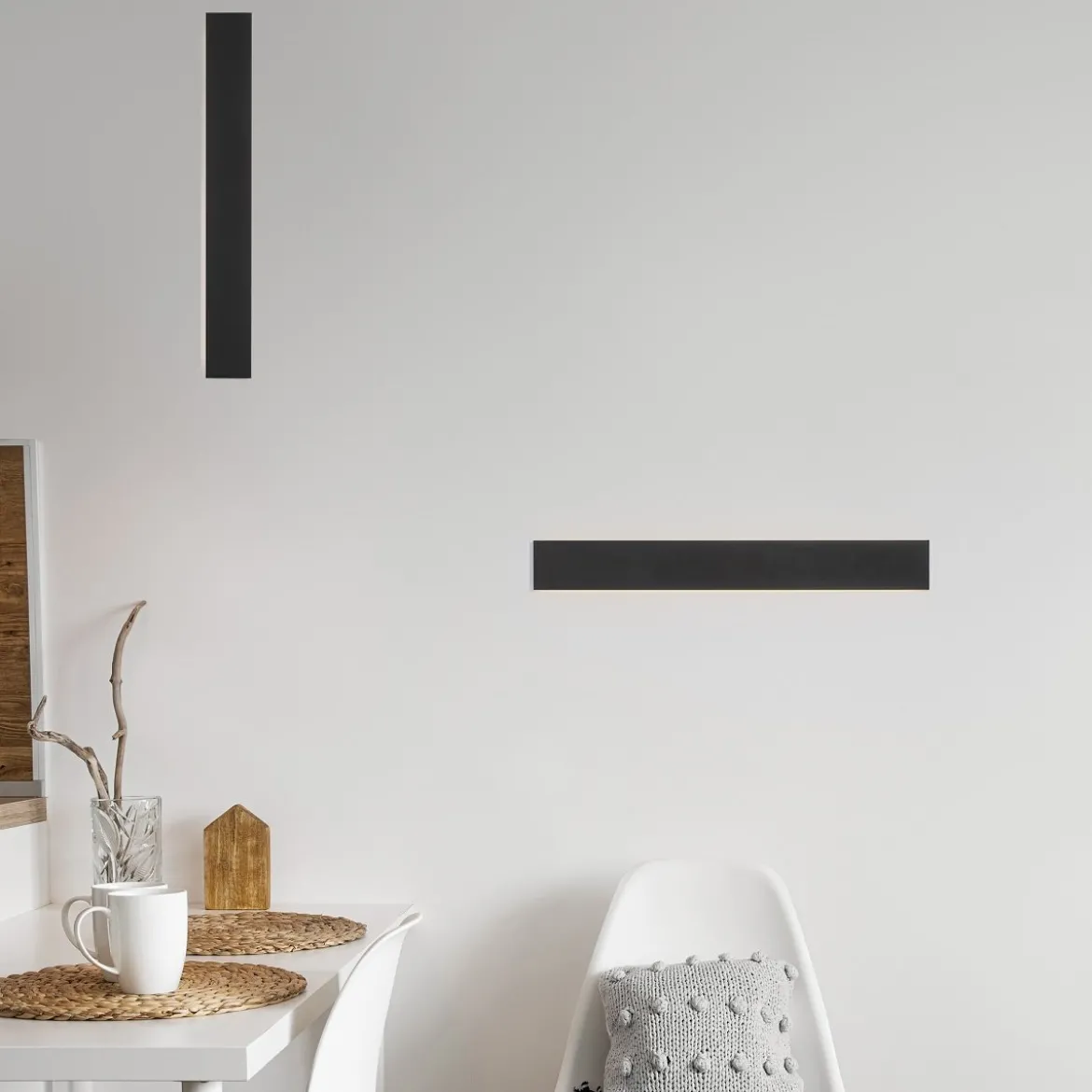 Nova Luce 9060613 SELINE LED Wandleuchte 3000K Schwarz 60cm