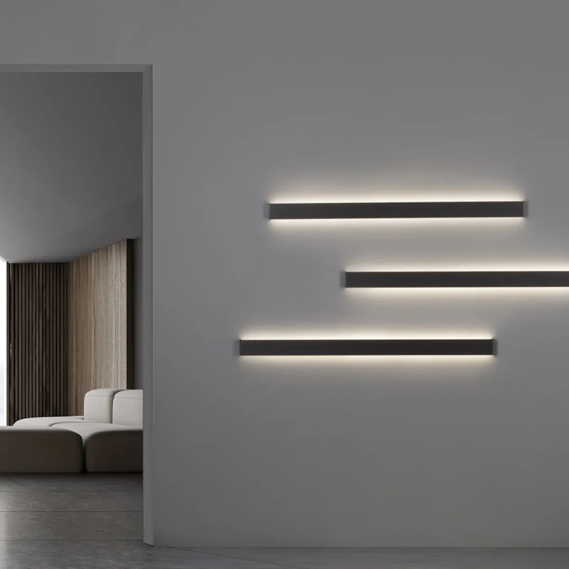 Nova Luce 9081400 SELINE LED Wandleuchte 3000K Schwarz