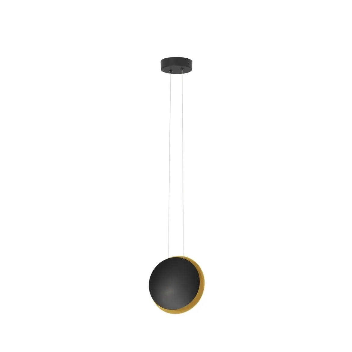 Nova Luce 9695248 SHELL LED Pendelleuchte 20cm 3000K Schwarz Gold