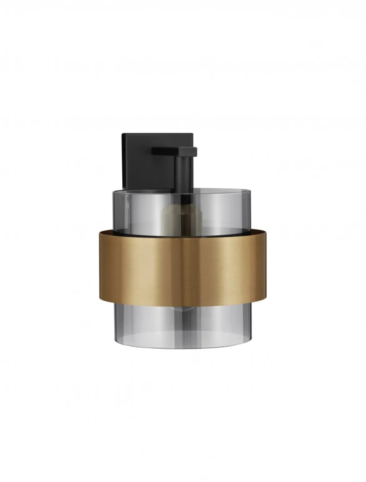 Nova Luce 9236385 SIANNA Wandleuchte Gold Rauchglas Schwarz E27