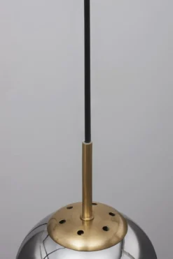 Nova Luce 9426751 SPADA Pendelleuchte 1-flammig Gold Schwarz Rauchiggrau E27