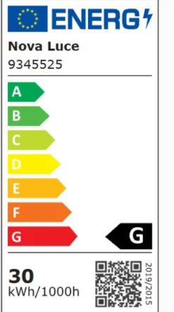 Nova Luce 9345525 STAKE LED Deckenleuchte 35cm 3000K Schwarz dimmbar