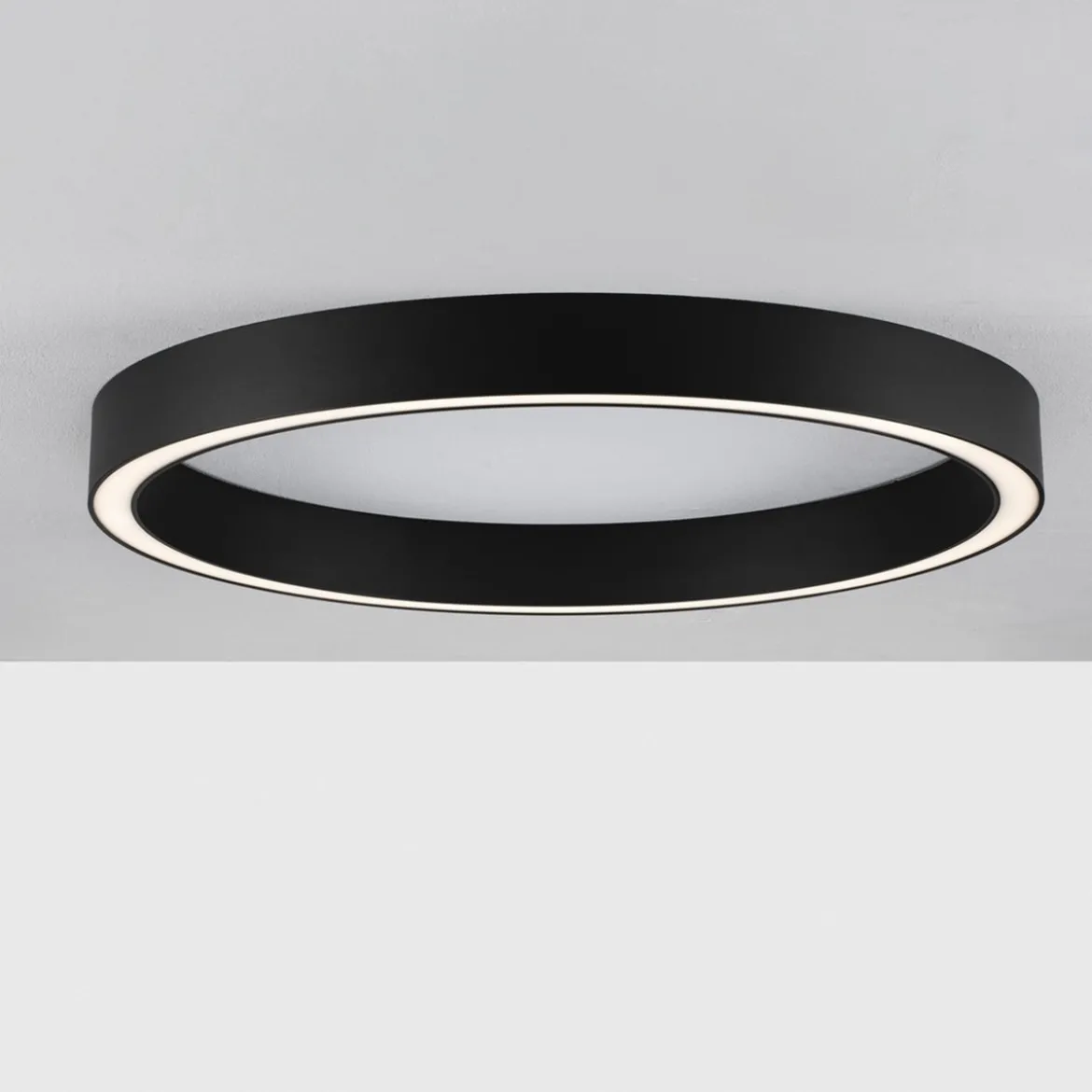 Nova Luce 9558640 STING LED Deckenleuchte 80cm 3000K Schwarz dimmbar