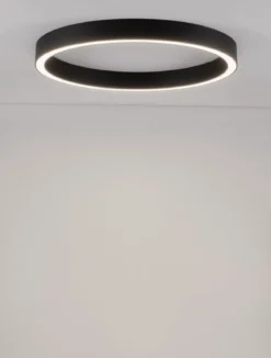 Nova Luce 9558640 STING LED Deckenleuchte 80cm 3000K Schwarz dimmbar