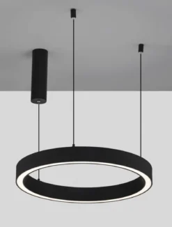Nova Luce 9558601 STING LED Pendelleuchte 60cm 3000K Schwarz dimmbar
