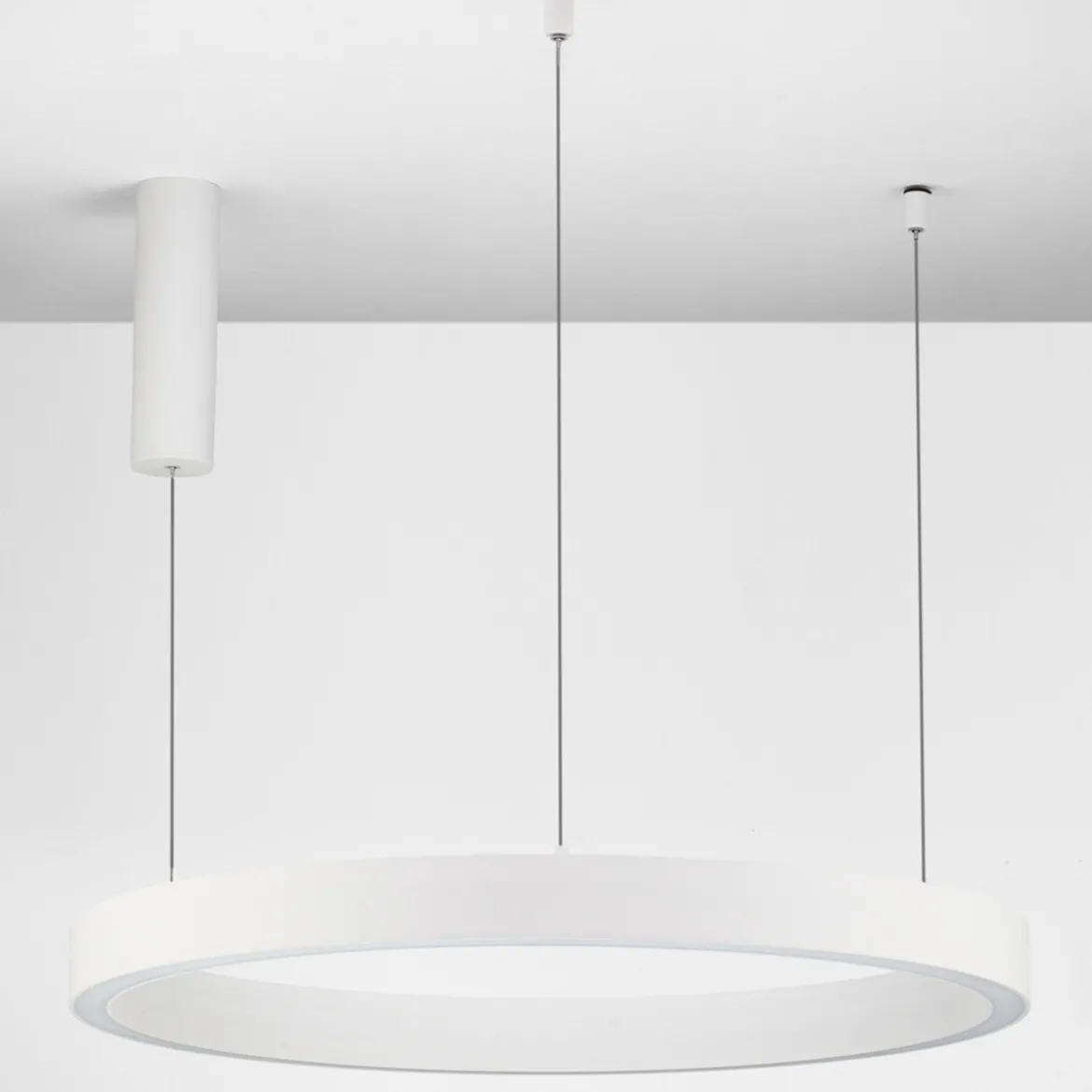 Nova Luce 9558603 STING LED Pendelleuchte 60cm 3000K Weiss dimmbar