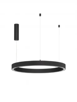 Nova Luce 9558604 STING LED Pendelleuchte 80cm 3000K Schwarz dimmbar