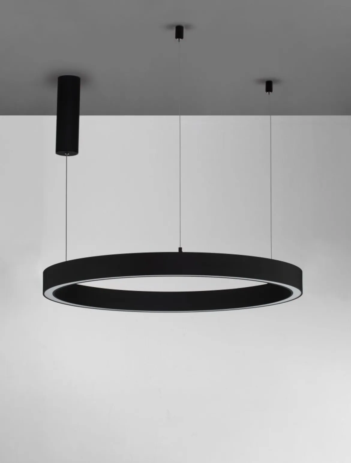 Nova Luce 9558604 STING LED Pendelleuchte 80cm 3000K Schwarz dimmbar