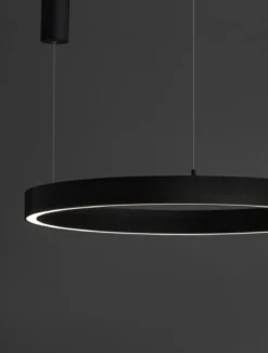 Nova Luce 9558604 STING LED Pendelleuchte 80cm 3000K Schwarz dimmbar