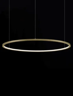 Nova Luce 9345606 TARQUIN LED Pendelleuchte 80cm 3000K Messing Gold