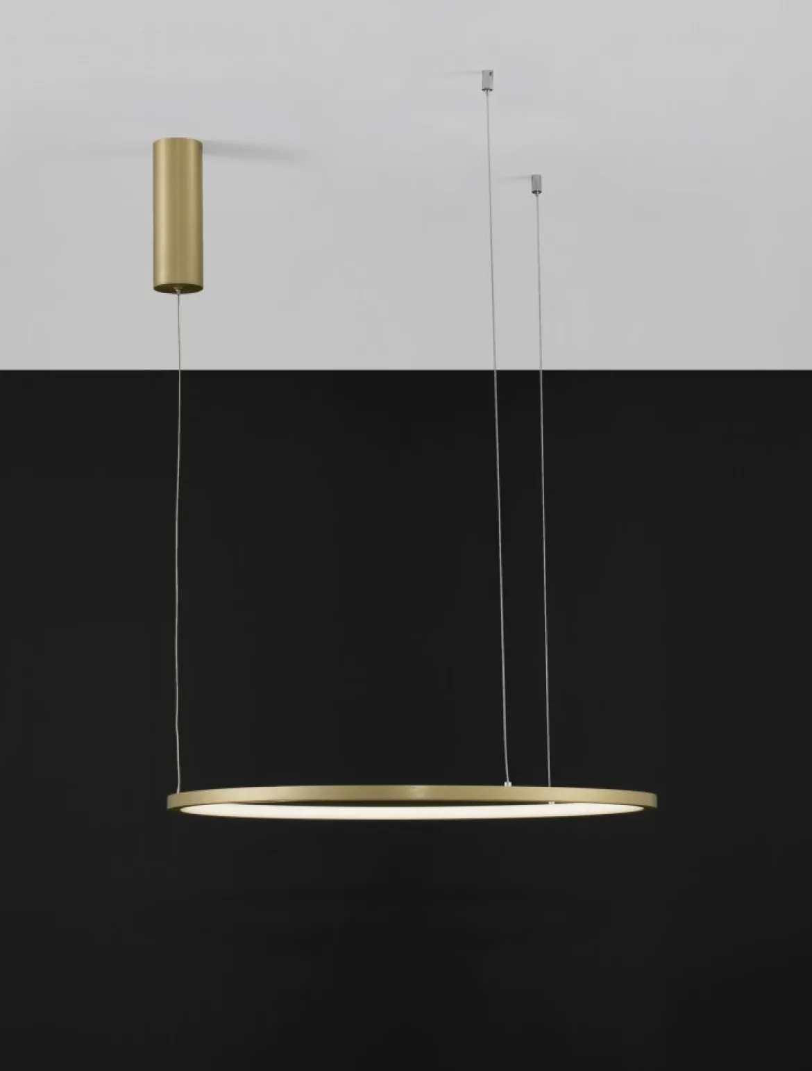 Nova Luce 9345602 TARQUIN LED Pendelleuchte 60cm 3000K Messing Gold dimmbar