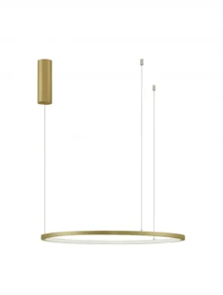 Nova Luce 9345602 TARQUIN LED Pendelleuchte 60cm 3000K Messing Gold dimmbar