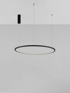 Nova Luce 9345605 TARQUIN LED Pendelleuchte 80cm 3000K Schwarz dimmbar