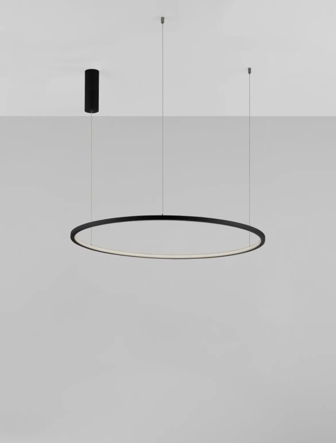 Nova Luce 9345605 TARQUIN LED Pendelleuchte 80cm 3000K Schwarz dimmbar