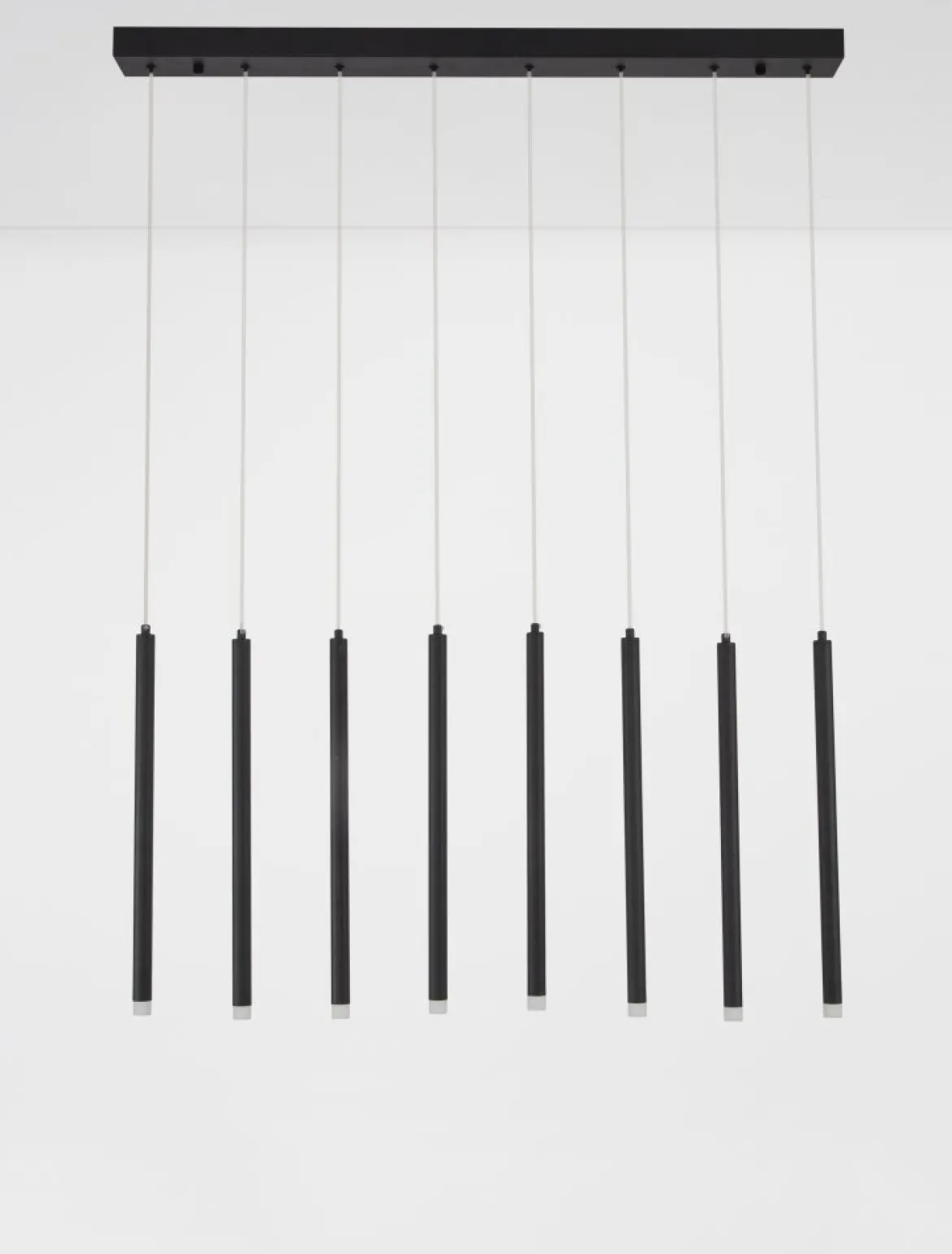 Nova Luce 9287935 TRIMLE LED Pendelleuchte 8-flammig 3000K Schwarz