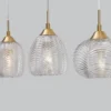 Nova Luce 9191543 VARIO Pendelleuchte 3-flammig Gold Transparent E27