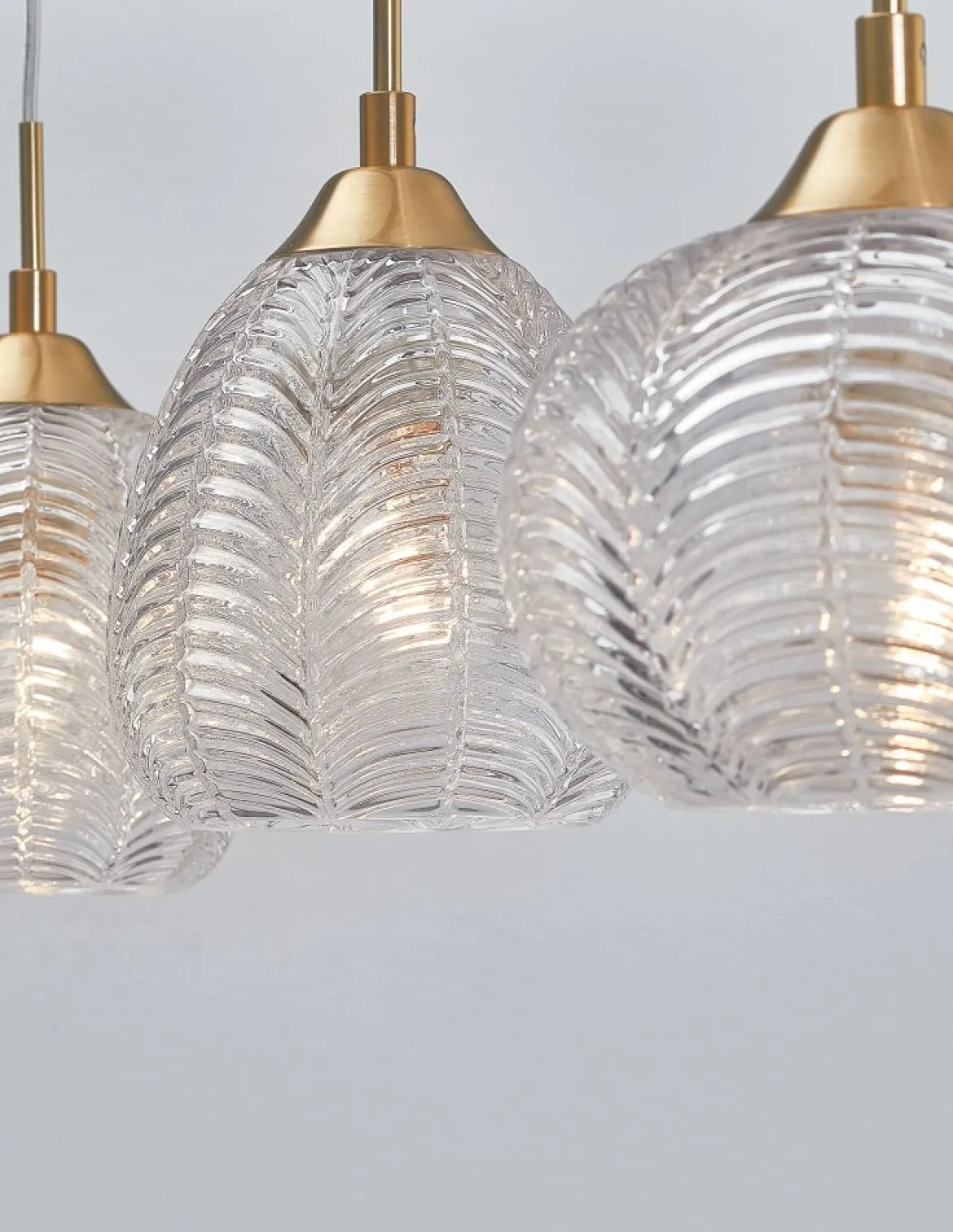 Nova Luce 9191543 VARIO Pendelleuchte 3-flammig Gold Transparent E27