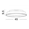 Nova Luce 9081260 VELA LED Deckenleuchte 1-flammig 3000K Kaffeebraun