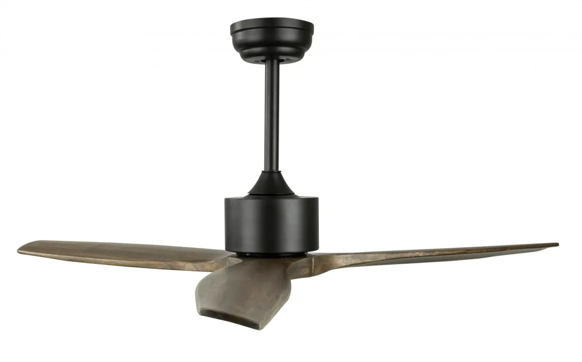 Nova Luce 5231301 VENTO LED Ventilator Schwarz Braun
