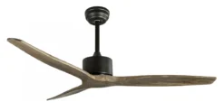 Nova Luce 5231301 VENTO LED Ventilator Schwarz Braun