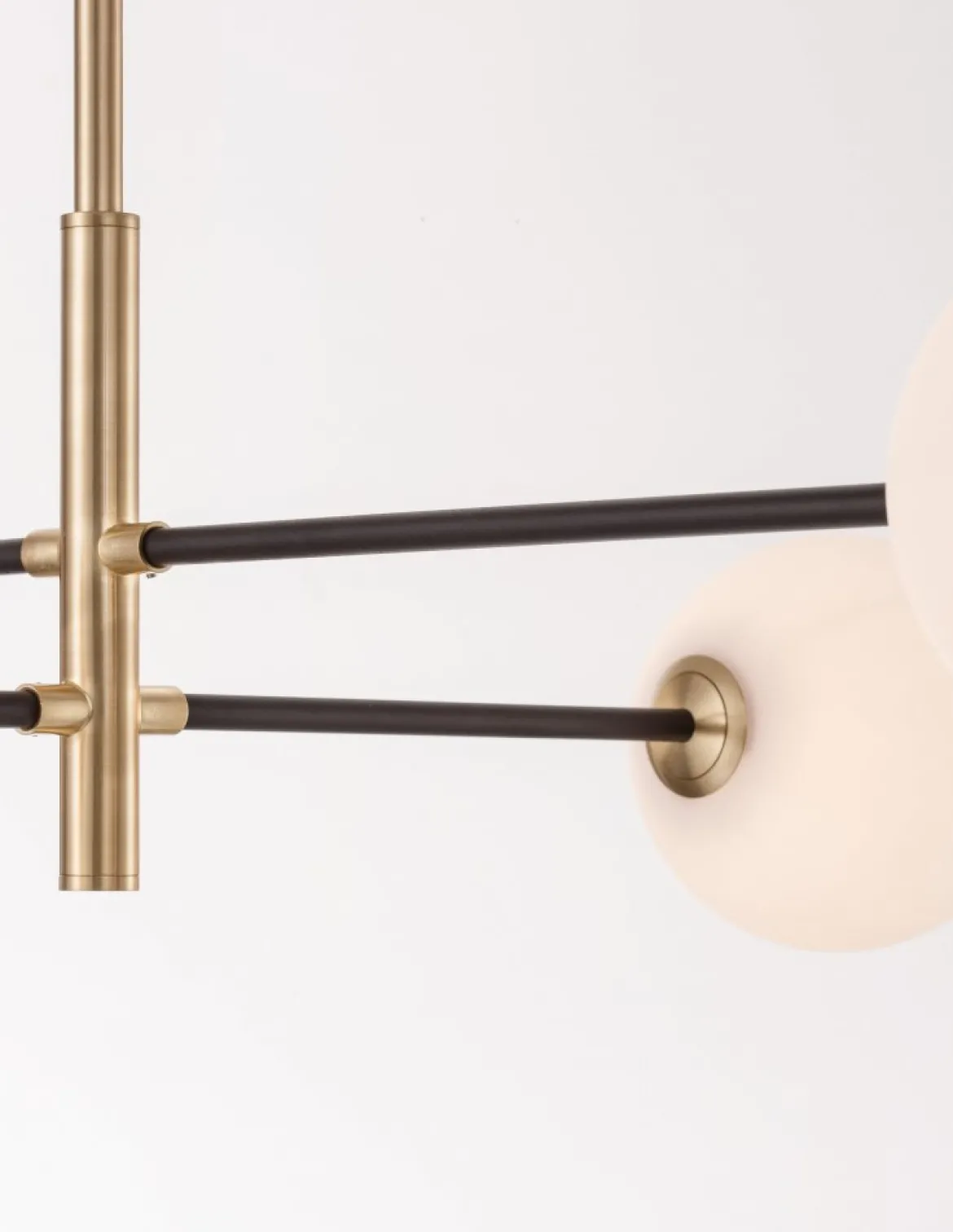 Nova Luce 9143304 VITRA Pendelleuchte 4-flammig Gold Weiss Schwarz G9