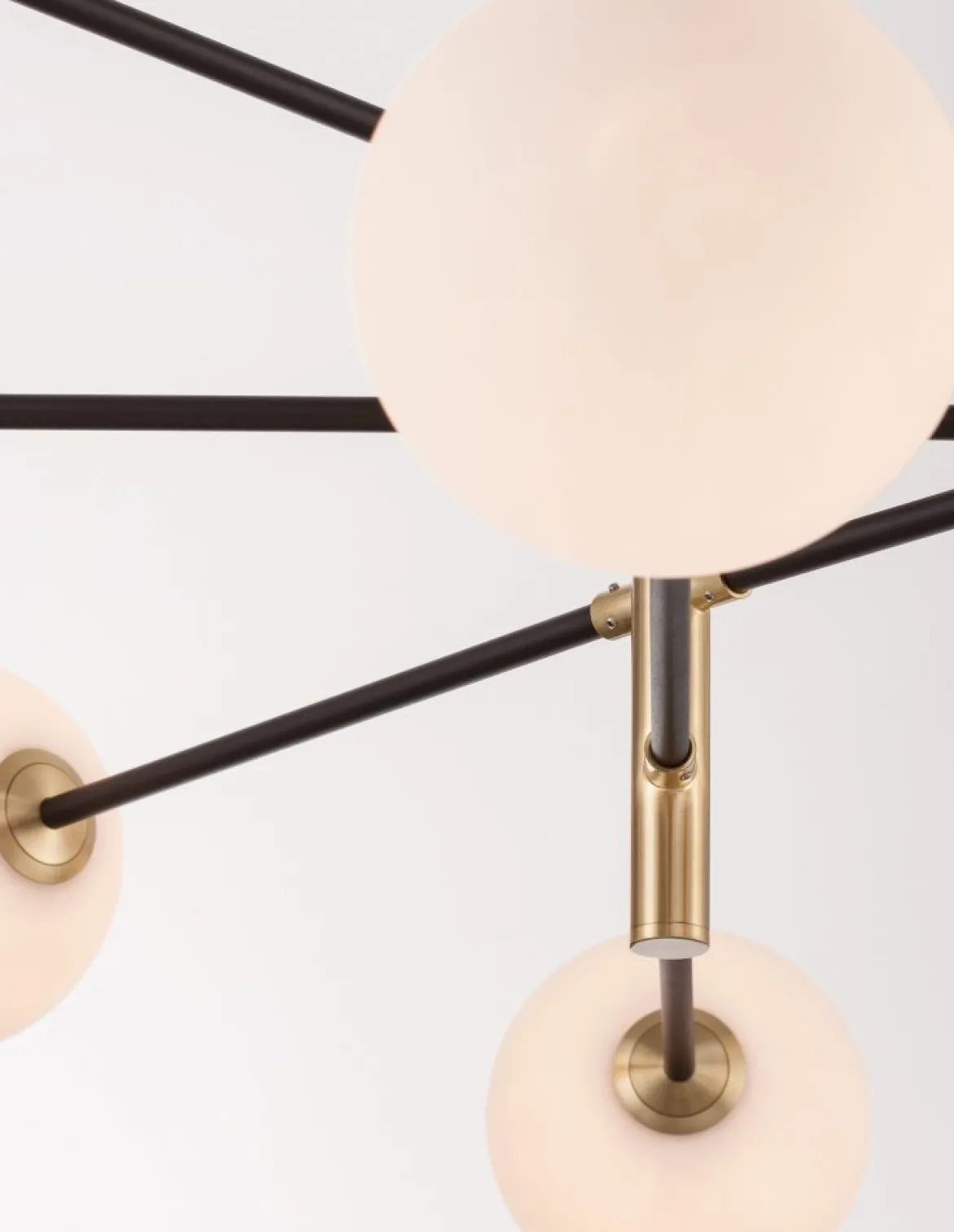 Nova Luce 9143308 VITRA Pendelleuchte 8-flammig Gold Weiss Schwarz G9