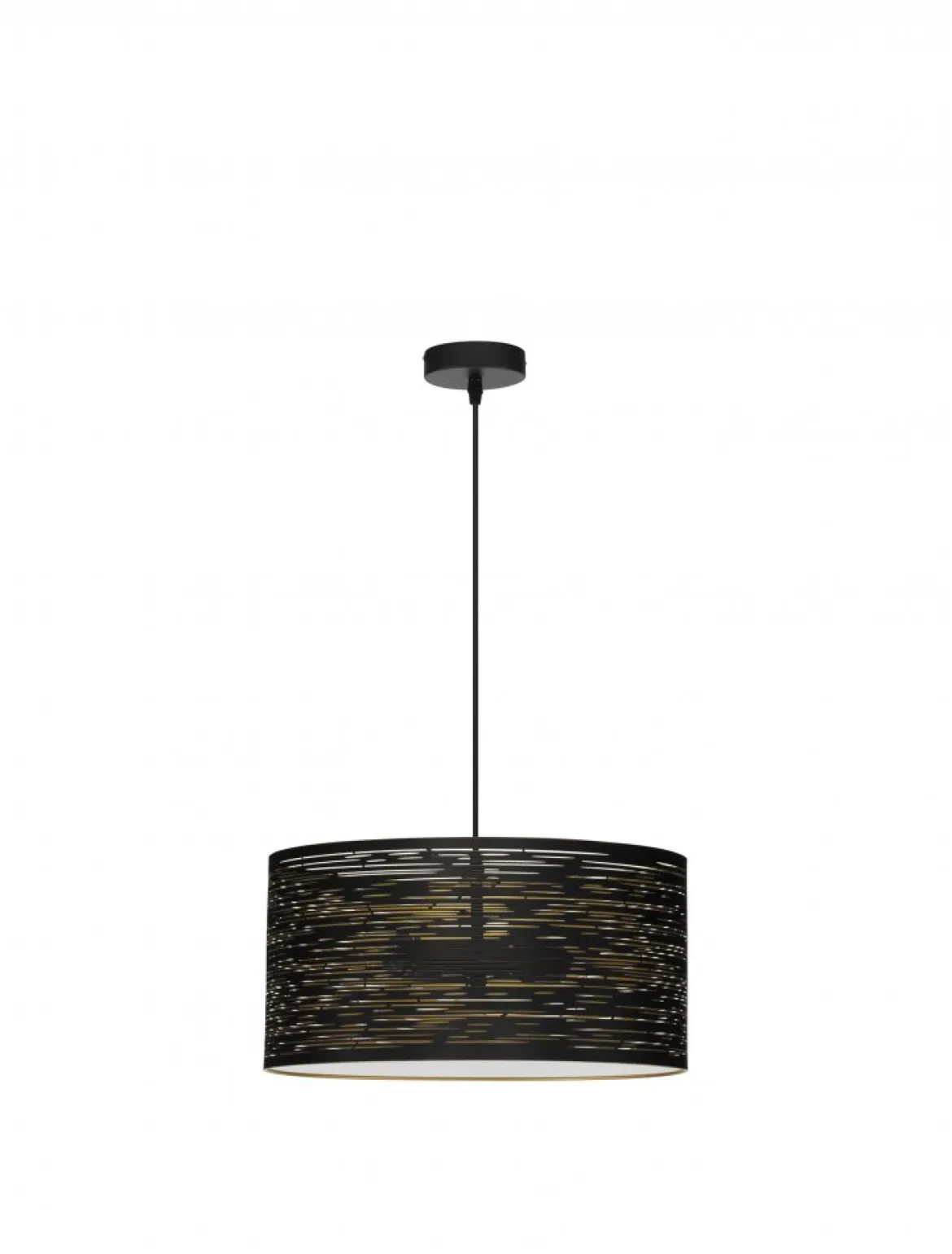 Nova Luce 9555812 ZANE Pendelleuchte 2-flammig Schwarz Gold E27