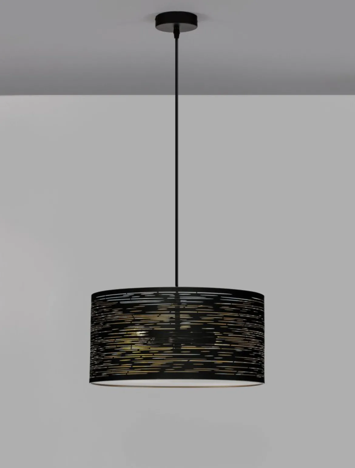Nova Luce 9555812 ZANE Pendelleuchte 2-flammig Schwarz Gold E27