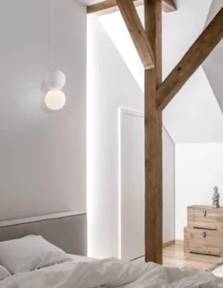 Nova Luce 9704192 ZERO Pendelleuchte 10cm Weiss G9