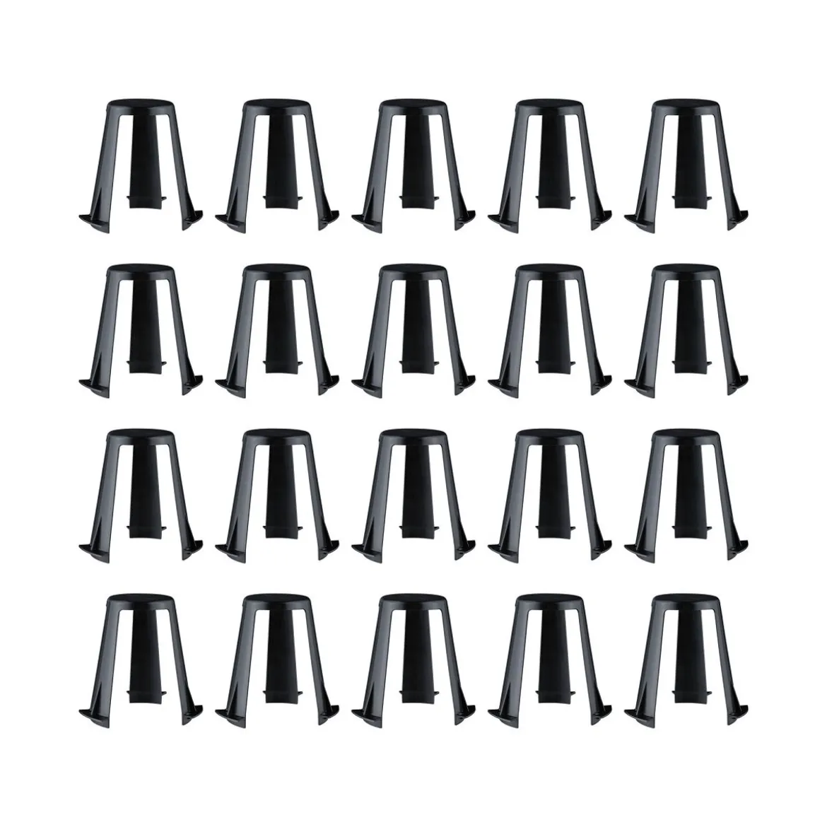 Paulmann 92402 Abstandshalter für Einbauleuchten 20er-Set 62-90 mm schwarz