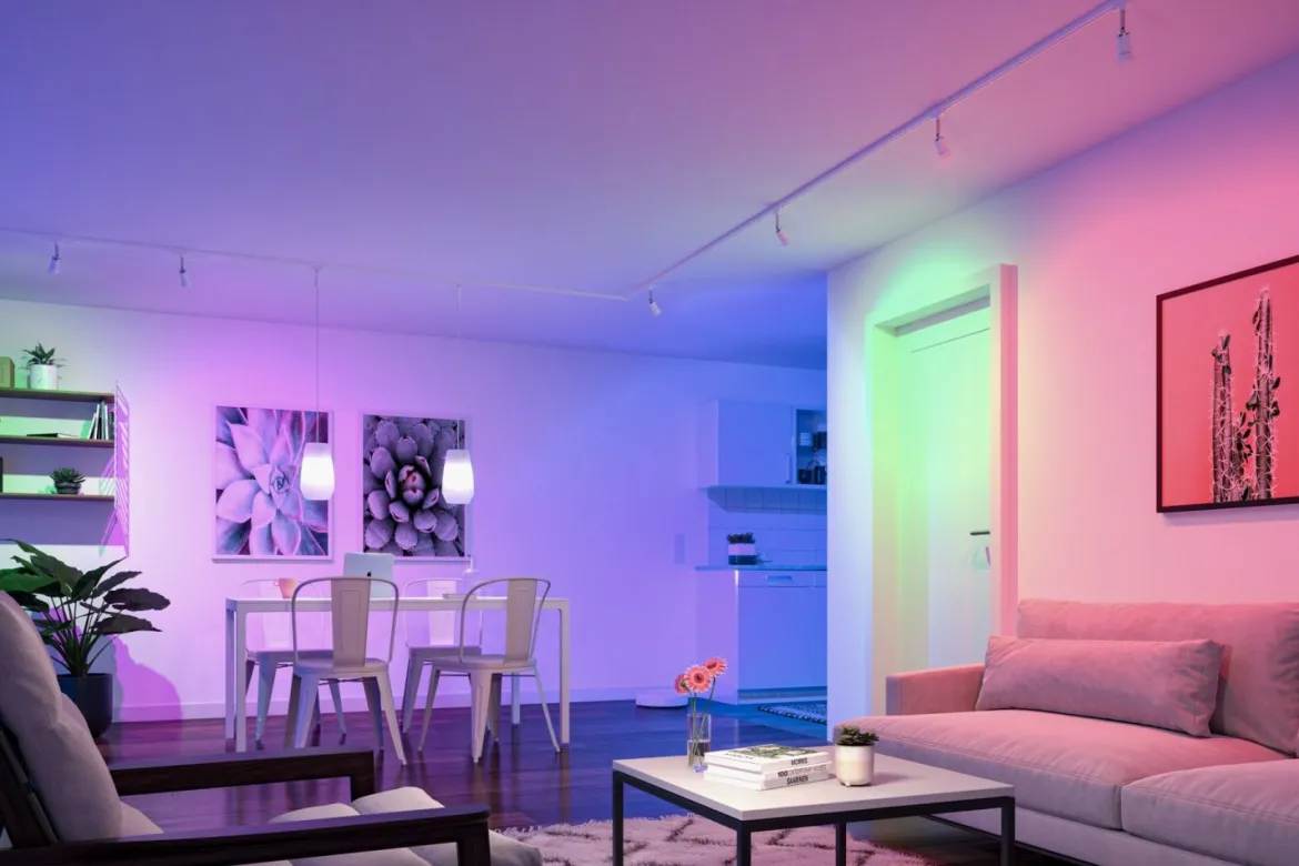 Paulmann 5190 Bundle Smart Home Zigbee LED Birne E27 RGBW mit Gateway und Schalter