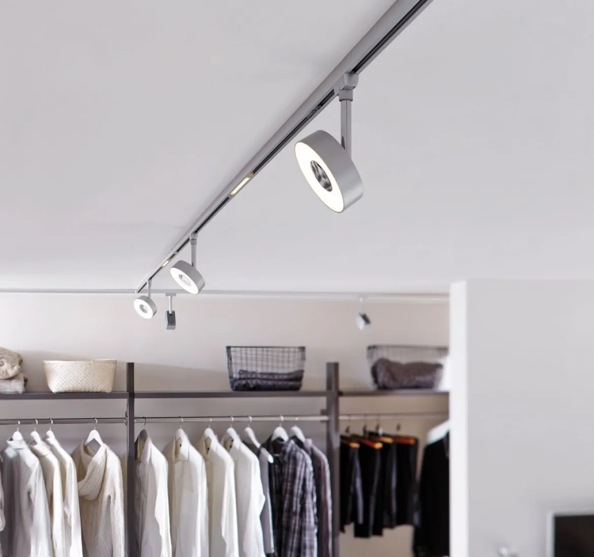 Paulmann Design URail 95587 LED Schienenspot 3000K dimmbar 230V chrom matt