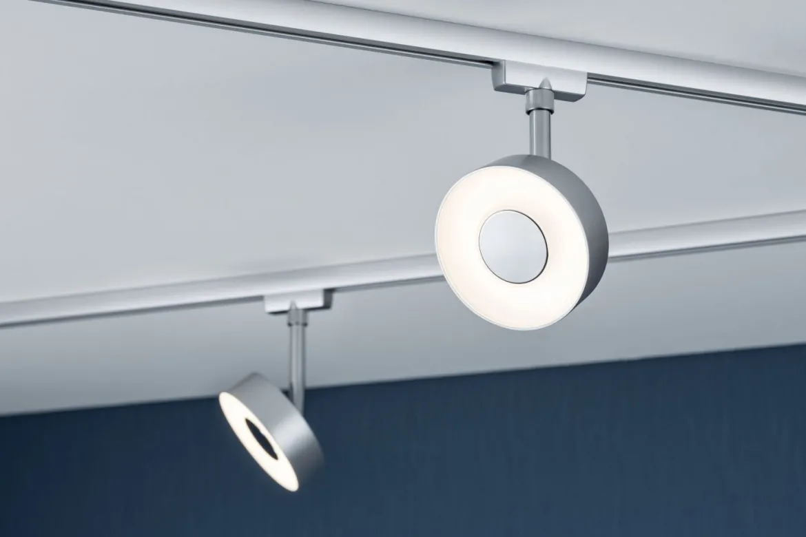 Paulmann Design URail 95587 LED Schienenspot 3000K dimmbar 230V chrom matt