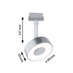 Paulmann Design URail 96543 LED Schienenspot Circle White Switch 230V chrom matt