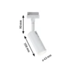 Paulmann Design URail 95597 LED Schienenspot Tubo 4000K dimmbar weiß