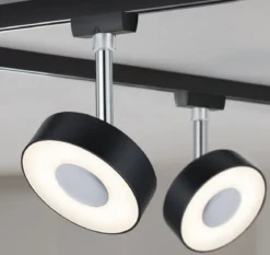 Paulmann Design URail No. 96915 URail LED-Spot Circle 5W Schwarz matt 2700K dimmbar