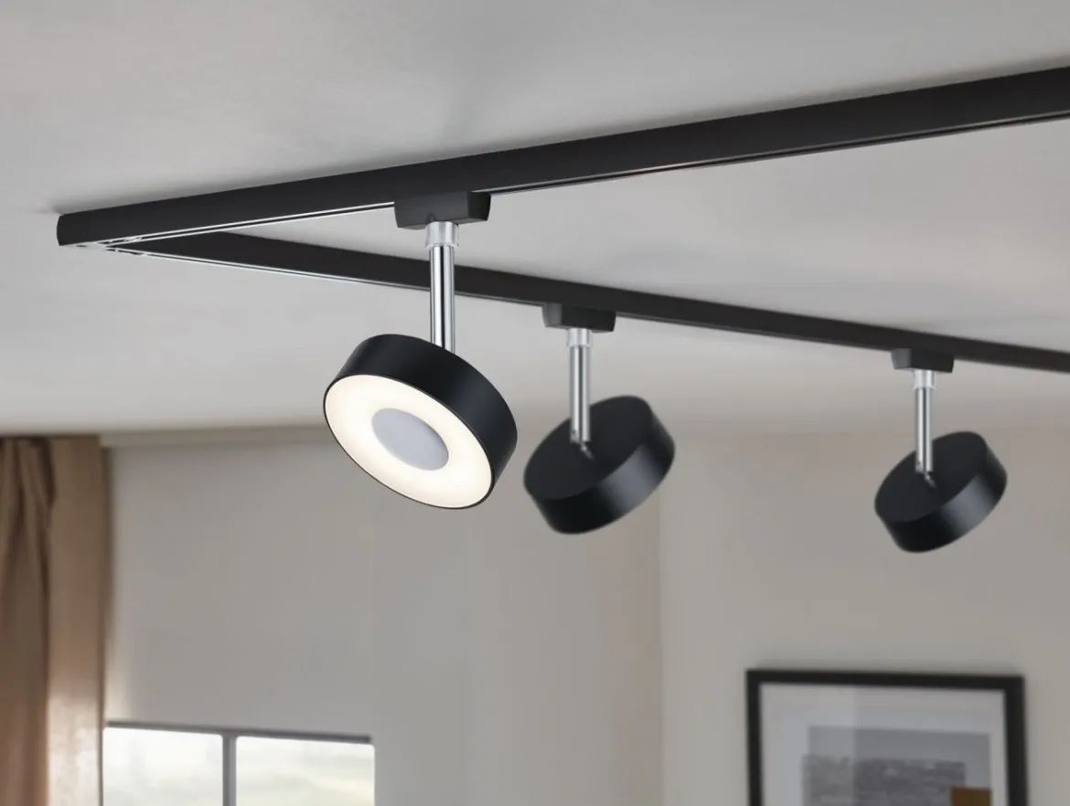 Paulmann Design URail No. 96915 URail LED-Spot Circle 5W Schwarz matt 2700K dimmbar