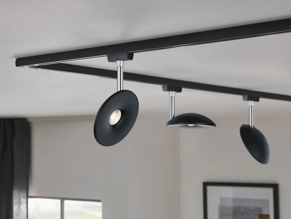 Paulmann Design URail No. 96938 URail LED Spot Sphere Schwarz matt 2700K dimmbar